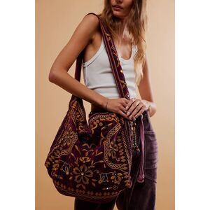 Free People Vic Velvet Slouchy Bag